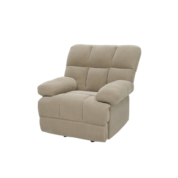 English Elm Modern Nubby Fabric Rocker Recliner with Pull Tab for Living Room Comfort Camel W5568P524851