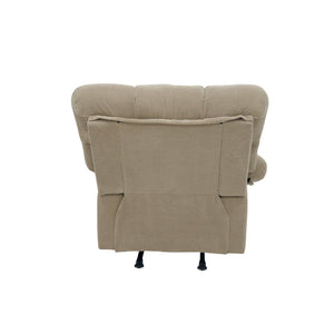 English Elm Modern Nubby Fabric Rocker Recliner with Pull Tab for Living Room Comfort Camel W5568P524851