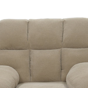 English Elm Modern Nubby Fabric Rocker Recliner with Pull Tab for Living Room Comfort Camel W5568P524851