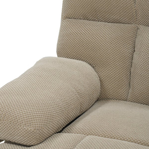 English Elm Modern Nubby Fabric Rocker Recliner with Pull Tab for Living Room Comfort Camel W5568P524851