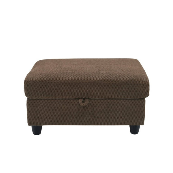 English Elm Accent Chair Ottoman Set Convertible Sleeper with USB Charging and Cup Holders Coffee W5568P536595