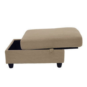 English Elm Accent Chair Ottoman Set Convertible Sleeper with USB Charging and Cup Holders Camel W5568P536596