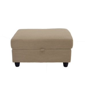 English Elm Accent Chair Ottoman Set Convertible Sleeper with USB Charging and Cup Holders Camel W5568P536596