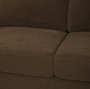 English Elm Nubby Textured Woven Sectional Sofa with Wraparound Dual Chaise for Living Rooms Coffee W5568S00054