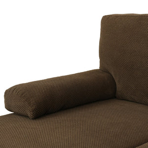 English Elm Nubby Textured Woven Sectional Sofa with Wraparound Dual Chaise for Living Rooms Coffee W5568S00054