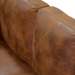 English Elm Nubby Textured Sectional Sleeper Sofa with Hidden Storage and Built-In Cup Holders Light Brown W5568S00058