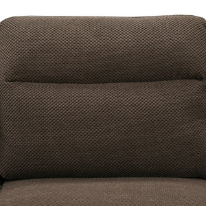 English Elm 82.5 Inch L-Shaped Sleeper Sectional with Storage Chaise and Convertible Pull-Out Bed Coffee W5568S00067