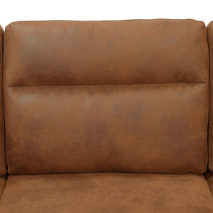 English Elm 82.5 Inch L-Shaped Sleeper Sectional with Storage Chaise and Convertible Pull-Out Bed Light Brown W5568S00069