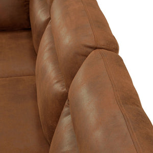 English Elm 82.5 Inch L-Shaped Sleeper Sectional with Storage Chaise and Convertible Pull-Out Bed Light Brown W5568S00069