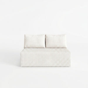 English Elm Modular Cloud Sectional Corduroy Sofa with Deep Seating for Casual Living Rooms White 51.2 L x 35.8 W x 25 H W5571P450573