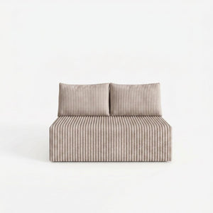 English Elm Modular Cloud Sectional Corduroy Sofa with Deep Seating for Casual Living Rooms Camel 51.2 L x 35.8 W x 25 H W5571P450577