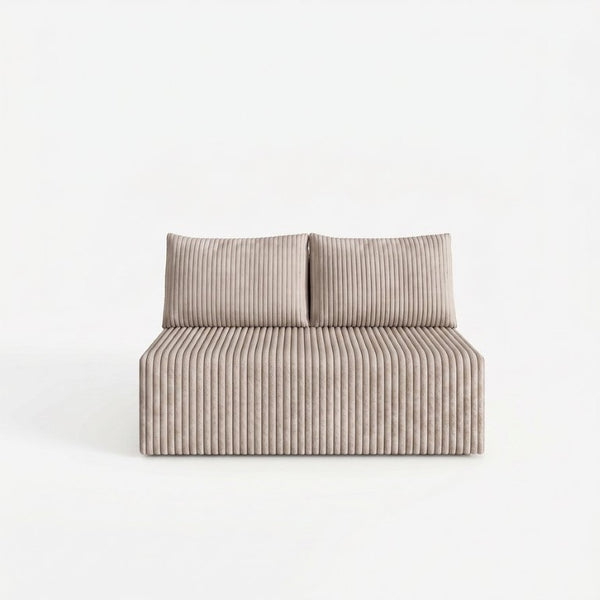 English Elm Modular Cloud Sectional Corduroy Sofa with Deep Seating for Casual Living Rooms Camel 51.2 L x 35.8 W x 25 H W5571P450577