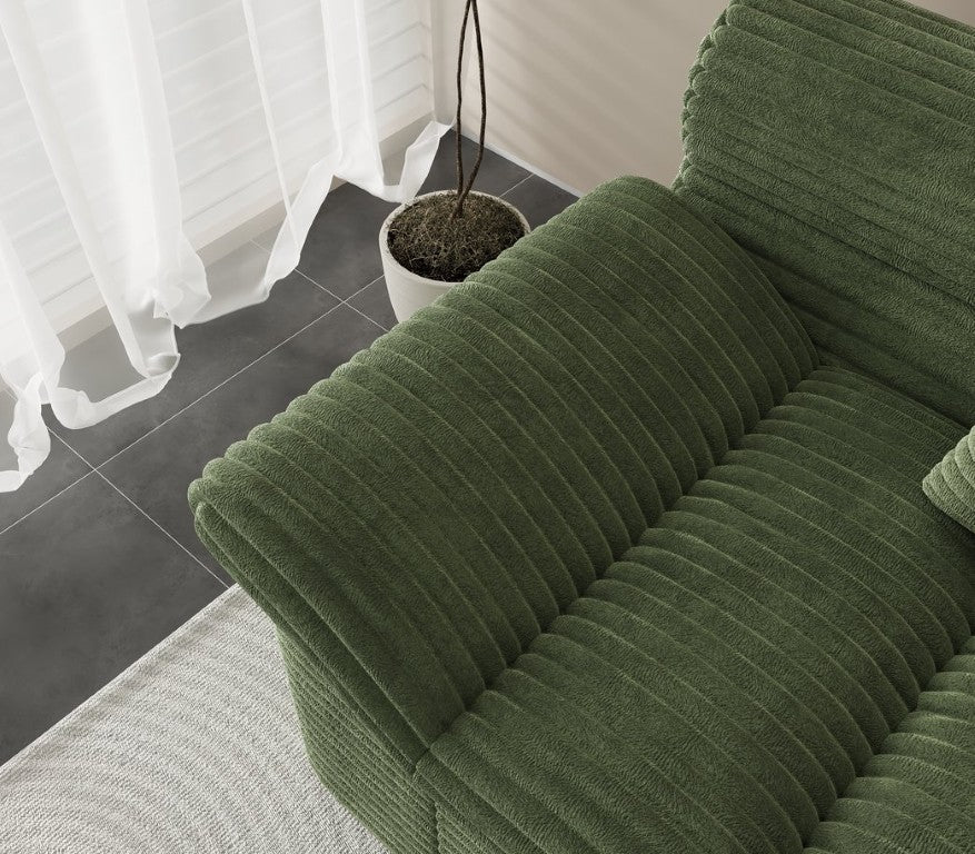 English Elm Single-Seat Corduroy Lounge Chair Deep Cushioned Comfort for Any Living Space W5571P541404