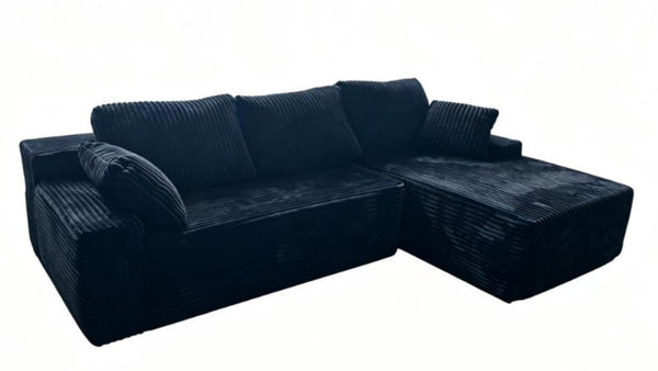 English Elm New Frameless Cloud Sectional Sofa with L Shaped Chaise High Density Foam Living Room Right Corner W5572P497732