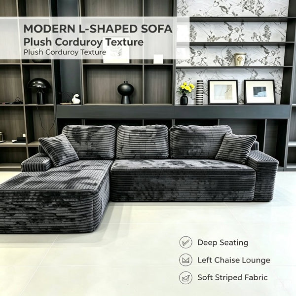 English Elm Modular Cloud Sofa Frameless Foam Sectional for Minimalist Living Room Lounge W5572P518117