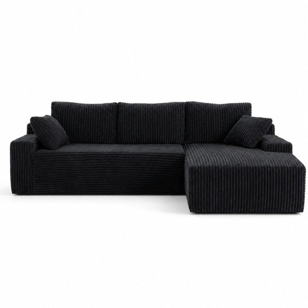 English Elm 96 Inch Frameless Cloud Sectional Sofa with Deep Foam Cushioning for Modern Living Rooms W5572P542848