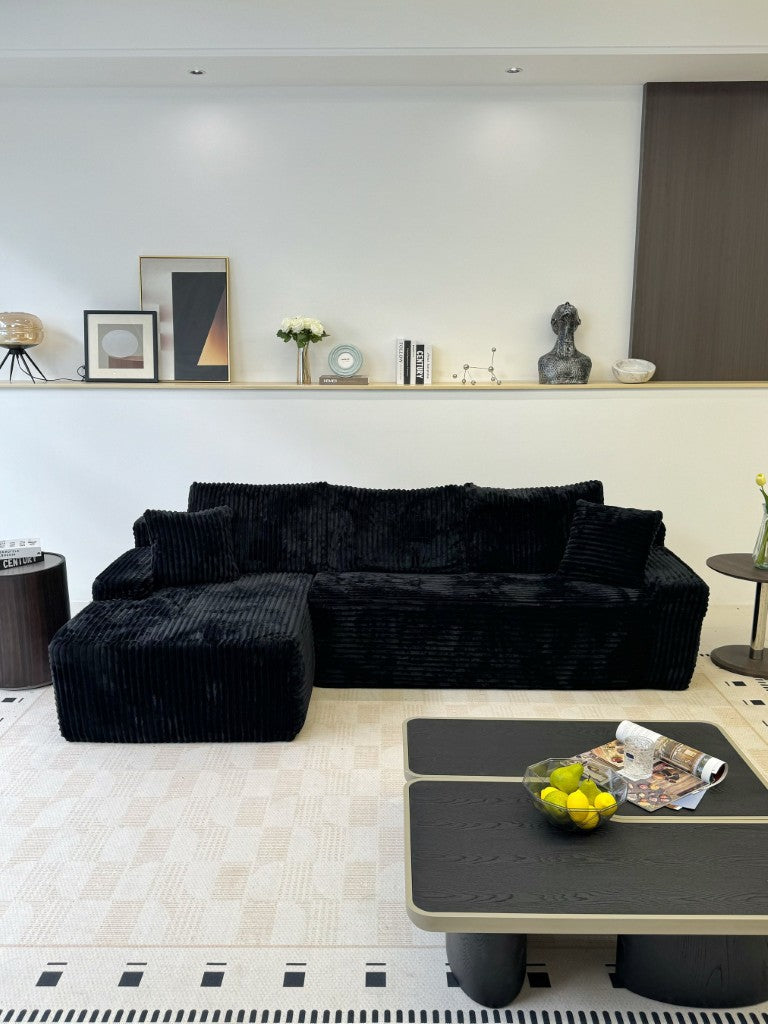 English Elm New Frameless Cloud Sectional Sofa Deep Foam Pocket Spring Lounge for Living Room W5572P542857