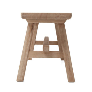 English Elm Solid Rubberwood Farmhouse Bench with Matte Grain Finish for Entryway or Bedroom W5599P512774