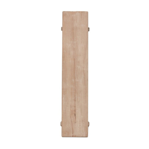 English Elm Solid Rubberwood Farmhouse Bench with Matte Grain Finish for Entryway or Bedroom W5599P512774
