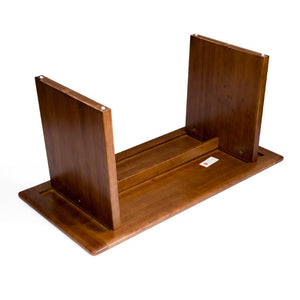 English Elm Solid Wood Rectangular Dining Table Seats Six with Wide Panel Legs for Modern Farmhouse W5599P551990