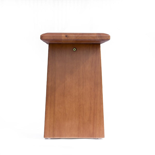 English Elm Solid Wood Farmhouse Bench Handcrafted Slab Leg Natural Grain Entryway Dining Seat W5599P552011