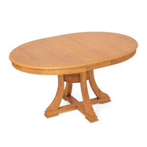 English Elm 7-Piece French Country Dining Set Extendable Round Wood Table with Rattan Chairs W5599S00008