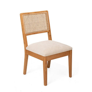 English Elm 7-Piece French Country Dining Set Extendable Round Wood Table with Rattan Chairs W5599S00008