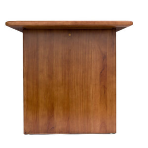 English Elm Solid Wood Farmhouse Dining Table and Bench Set with Walnut Grain Finish Seats Six W5599S00015