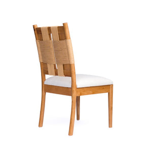 English Elm Solid Rubberwood Extendable Dining Set with Woven Back Chairs Oak Finish 5 Piece W5599S00018