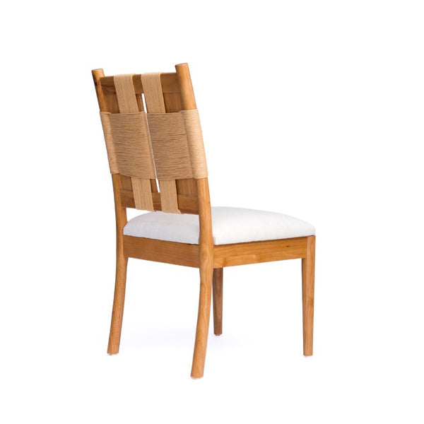 English Elm Solid Rubberwood Extendable Dining Set with Woven Back Chairs Oak Finish 5 Piece W5599S00018