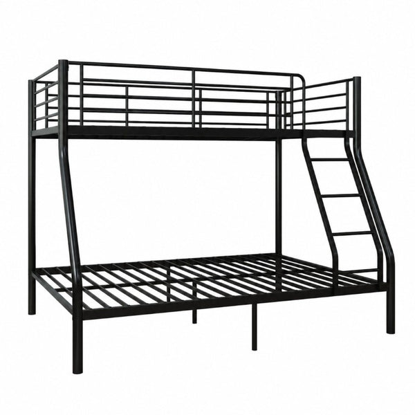 English Elm Bunk Bed Twin Over Full Heavy Duty Steel Frame Squeak Free Slats 990 Lb Capacity W5635P513012