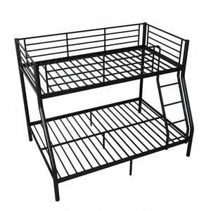 English Elm Bunk Bed Twin Over Full Heavy Duty Steel Frame Squeak Free Slats 990 Lb Capacity W5635P513012