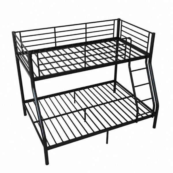 English Elm Bunk Bed Twin Over Full Heavy Duty Steel Frame Squeak Free Slats 990 Lb Capacity W5635P513012