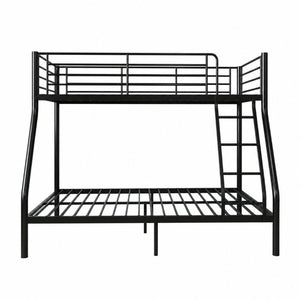 English Elm Bunk Bed Twin Over Full Heavy Duty Steel Frame Squeak Free Slats 990 Lb Capacity W5635P513012