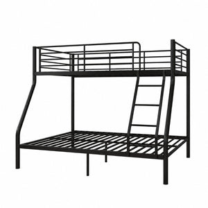 English Elm Bunk Bed Twin Over Full Heavy Duty Steel Frame Squeak Free Slats 990 Lb Capacity W5635P513012