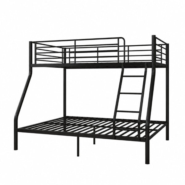 English Elm Bunk Bed Twin Over Full Heavy Duty Steel Frame Squeak Free Slats 990 Lb Capacity W5635P513012