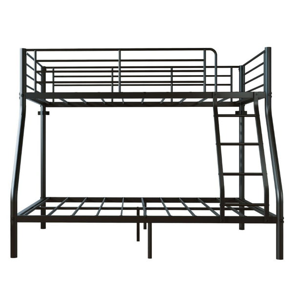English Elm Metal Twin Over Full Bunk Bed Heavy Duty Steel Frame with Guardrail for Kids and Adults W5635P513013