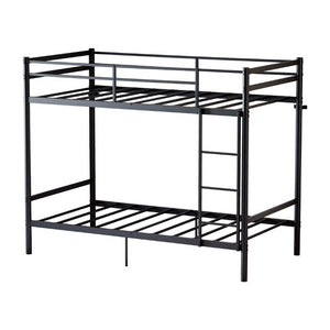 English Elm Metal Bunk Bed Iron Frame with Guardrails and Under Storage for Kids and Teens W5635P521221