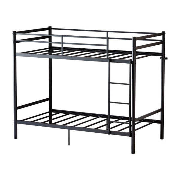 English Elm Metal Bunk Bed Iron Frame with Guardrails and Under Storage for Kids and Teens W5635P521221