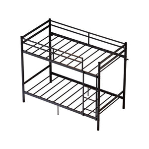 English Elm Metal Bunk Bed Iron Frame with Guardrails and Under Storage for Kids and Teens W5635P521221