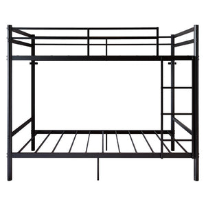 English Elm Metal Bunk Bed Iron Frame with Guardrails and Under Storage for Kids and Teens W5635P521221