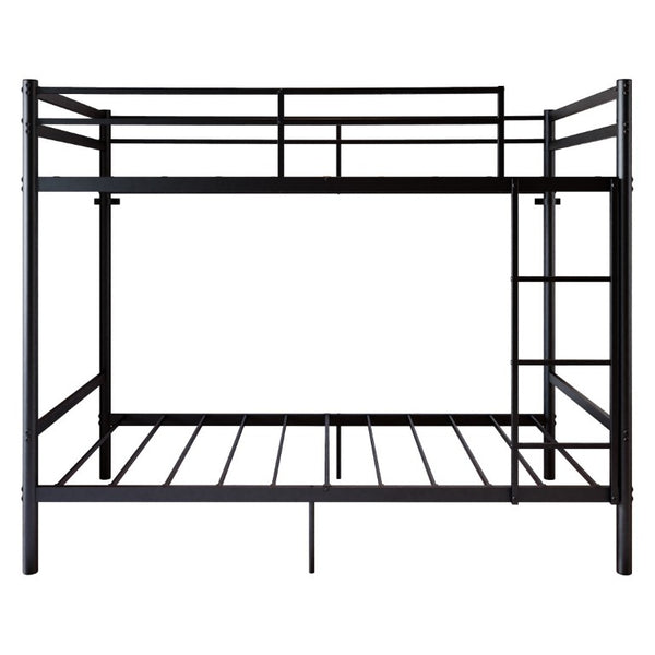 English Elm Metal Bunk Bed Iron Frame with Guardrails and Under Storage for Kids and Teens W5635P521221