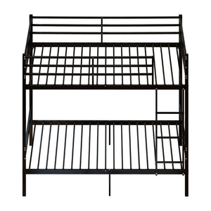 English Elm Metal Bunk Bed Steel Frame with Safety Guardrails and Under Bed Storage for All Ages W5635P539763