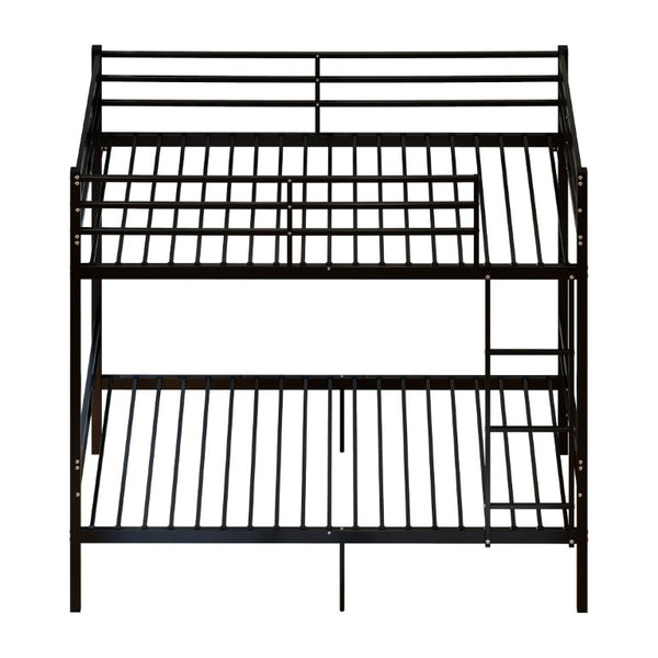 English Elm Metal Bunk Bed Steel Frame with Safety Guardrails and Under Bed Storage for All Ages W5635P539763