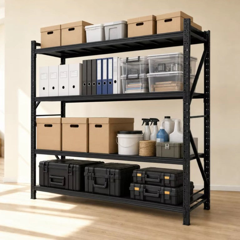English Elm 4-Tier Industrial Steel Garage Shelving Unit 4000 Lb Heavy Duty Adjustable Storage W5635P554718