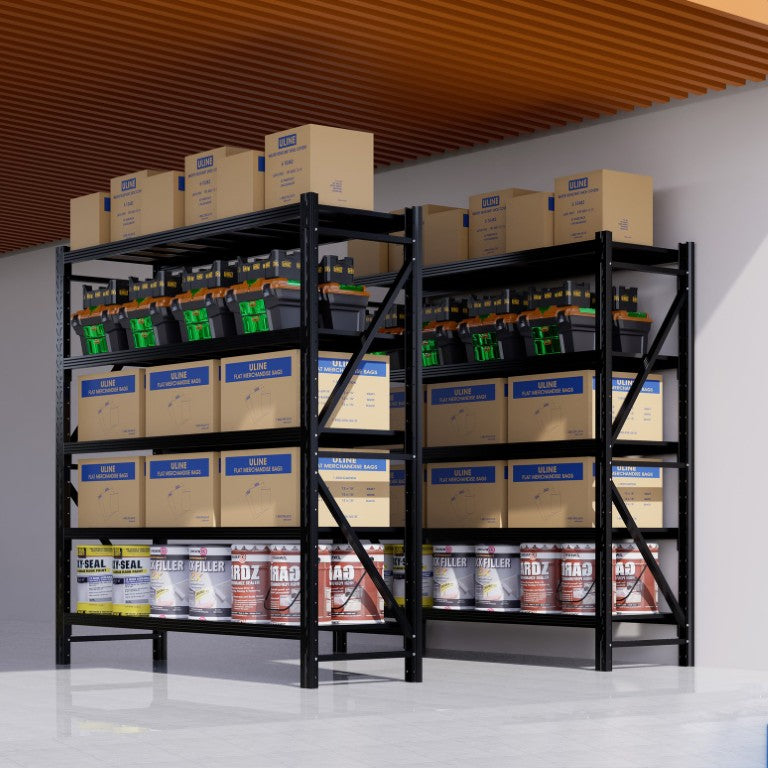 English Elm 8000Lbs Steel Garage Shelving Unit Five Tier Adjustable Heavy Duty Industrial Rack W5635S00014