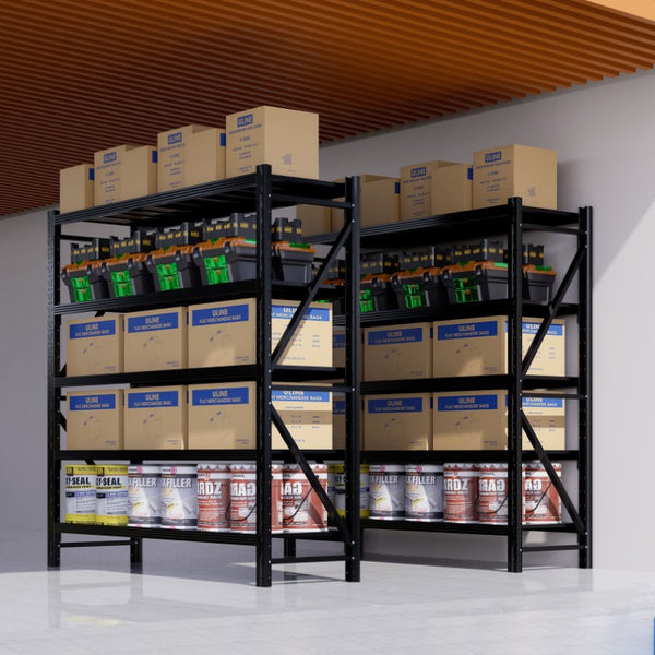 English Elm 8000Lbs Steel Garage Shelving Unit Five Tier Adjustable Heavy Duty Industrial Rack W5635S00014
