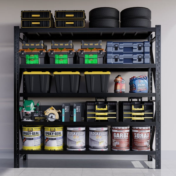English Elm 8000Lbs Steel Garage Shelving Unit Five Tier Adjustable Heavy Duty Industrial Rack W5635S00014