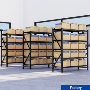 English Elm 8000Lbs Steel Garage Shelving Unit Five Tier Adjustable Heavy Duty Industrial Rack W5635S00014