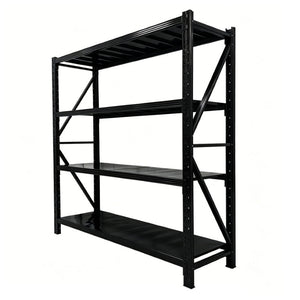 English Elm Heavy Duty Industrial Steel Garage Shelving Four Tier Adjustable Rack 8000 Lb W5635S00015
